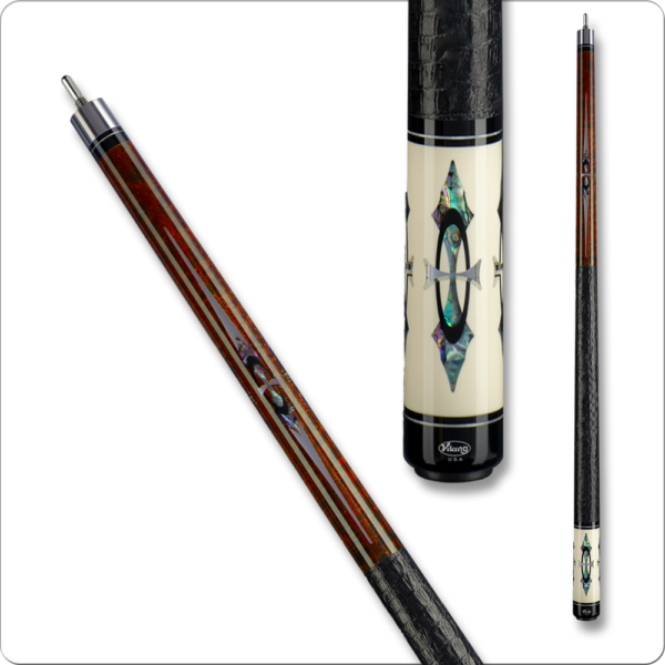 Viking - Brown w/ Abalone & Mirror Inlays